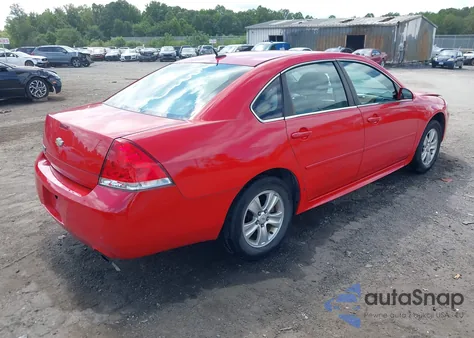 2013 Chevrolet Impala Ls из США, поврежденный, VIN 2G1WF5E38D1150420